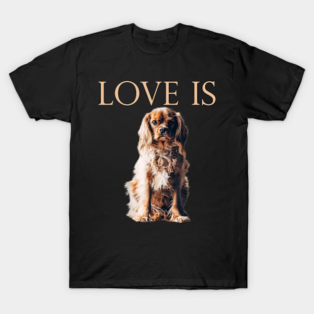 Love Is Cocker Spaniel T-Shirt by Barking Boutique